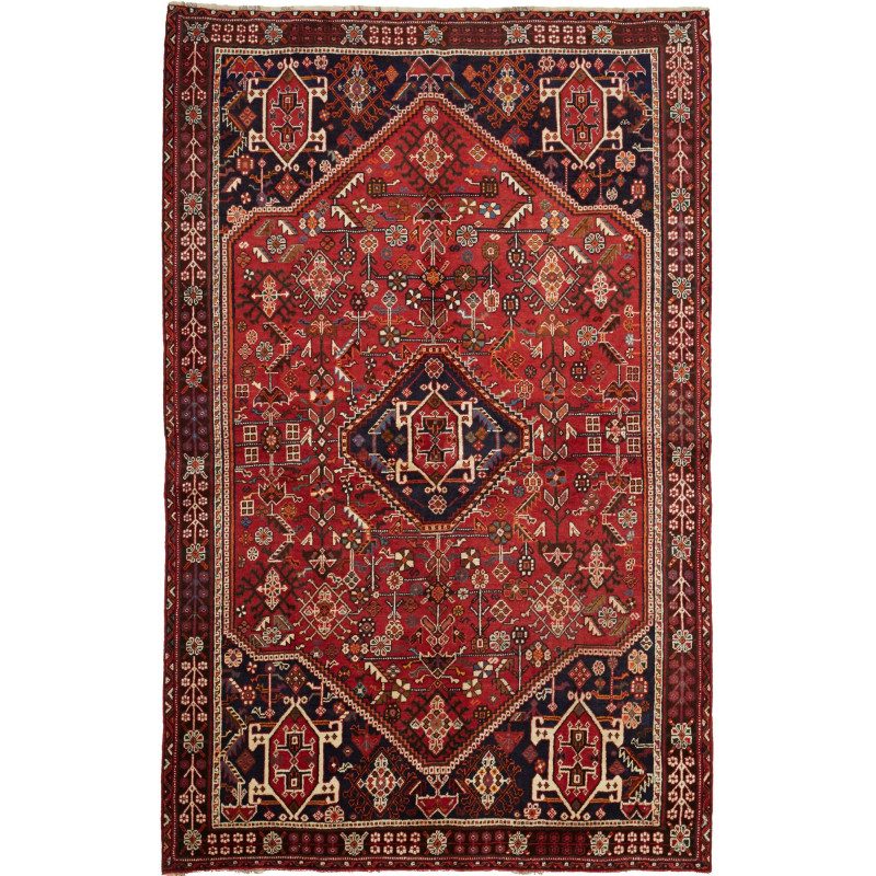 Shiraz 160x252 Cm Shiraz Persia Hand-carded Wool (cotton