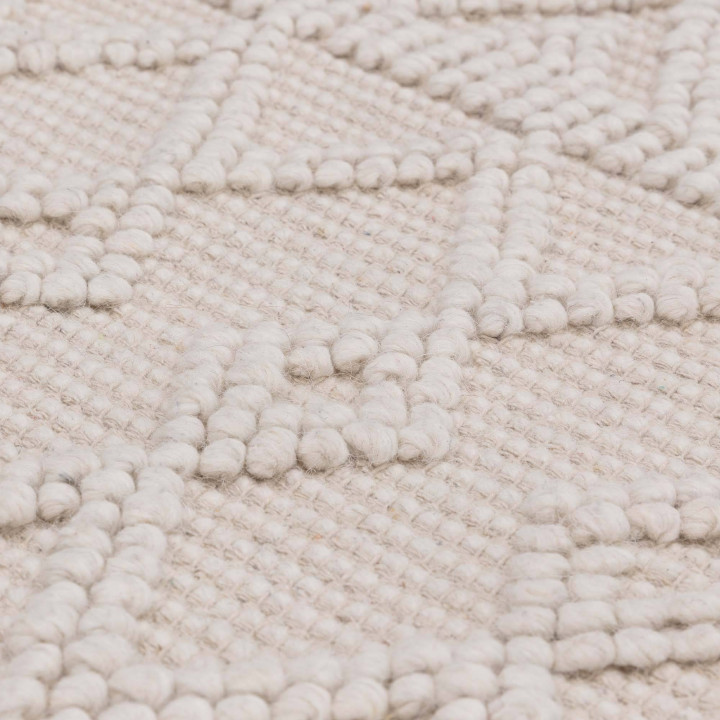 Tappeto Asra geometrico beige e avorio chiaro 12