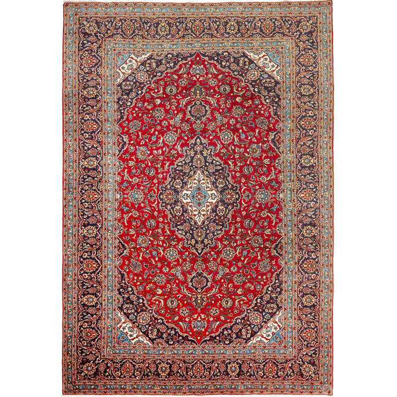 Hand Made Rug Ardakan Persia 242x375 Red Blue