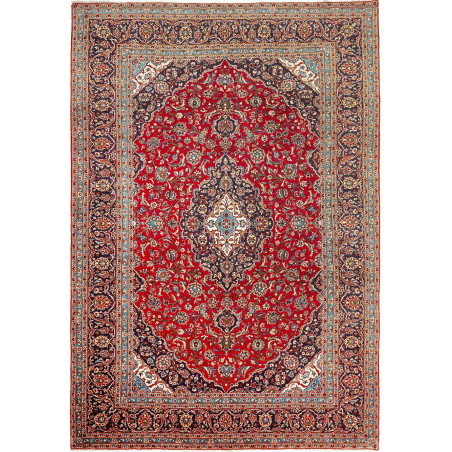 Hand Made Rug Ardakan Persia 242x375 Red Blue