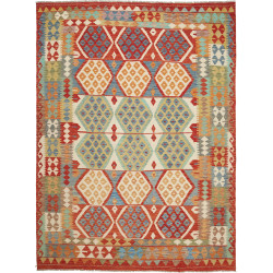 Kilim 177x238 Cm Afghan Kilim Hand-carded Wool