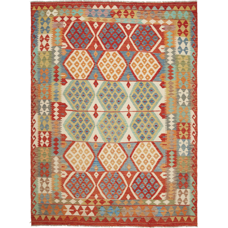 Kilim 177x238 Cm Afghan Kilim Hand-carded Wool