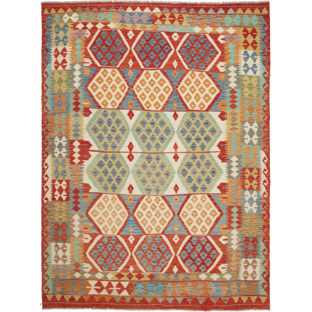 Kilim 177x238 Cm Afghan Kilim Hand-carded Wool