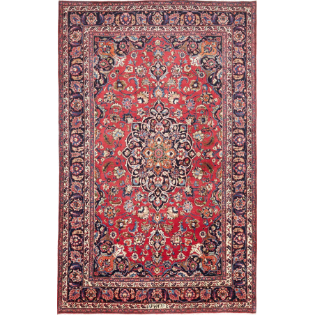 Mashad 203x322 Cm Mashad, Persia, Hand-carded Wool (cotton