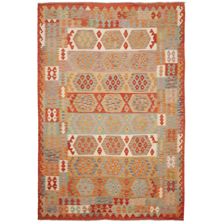 Kilim 199x294 Cm Kilim, Afghanistan, Hand-carded Wool (warp: