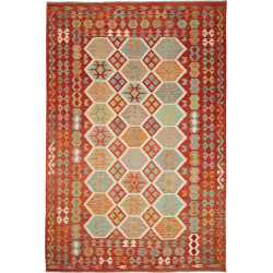 Kilim 201x297 Cm Kilim, Afghanistan, Hand-carded Wool (warp:
