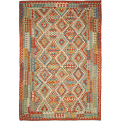 Kilim 204x294 Cm Kilim Afghanistan, Hand-carded Wool (warp: