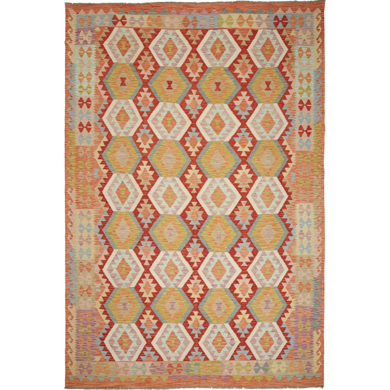 Kilim 197x293 Cm Kilim Afghanistan Hand-carded Wool (warp: