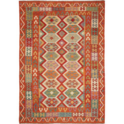 Kilim 201x288 Cm Kilim Afghanistan, Hand-carded Wool,