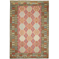 Kilim 198x302 Cm Kilim, Afghanistan, Hand-carded Wool (warp: