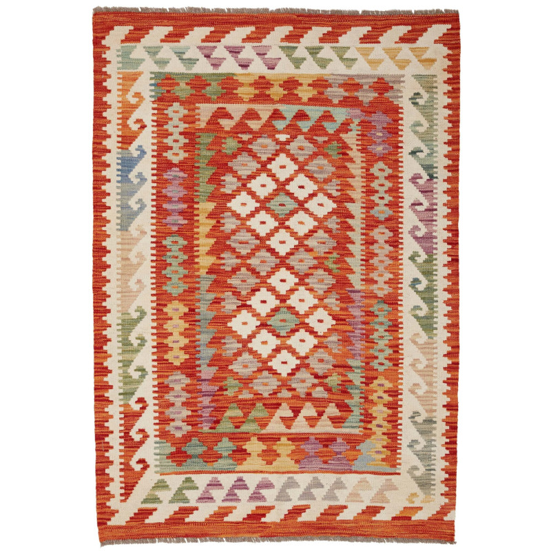 Kilim 100x147 Cm Kilim Afghanistan Hand-carded Wool (warp: