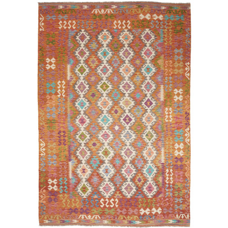 Kilim 201x298 Cm Kilim Afghanistan Hand-carded Wool Cotton