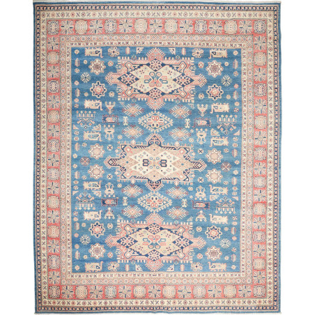 Hand Made Rug Kazak Afghanistan 247x314 Blue Re