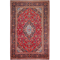 Hand Made Rug Ardakan Persia 240x346 Red Blue