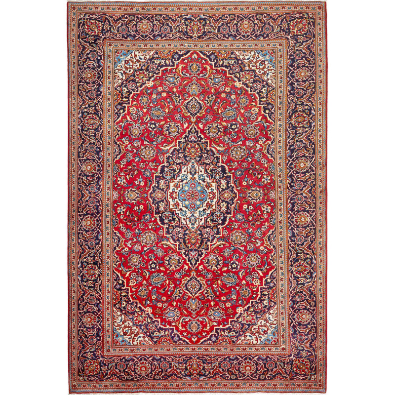 Hand Made Rug Ardakan Persia 240x365 Red Blue