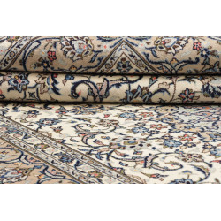 Hand Made Rug Kashan Persia 200x310 Beige Blue