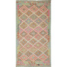 Kilim 100x194 Cm Kilim, Afghanistan, Hand-carded Wool (warp: