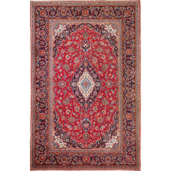 Hand Made Rug Ardakan Persia 197x300 Red Blue