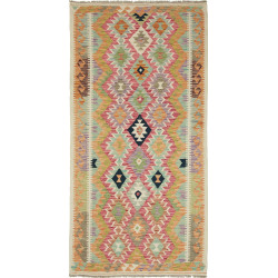 Kilim 101x200 Cm Kilim, Afghanistan, Hand-carded Wool,