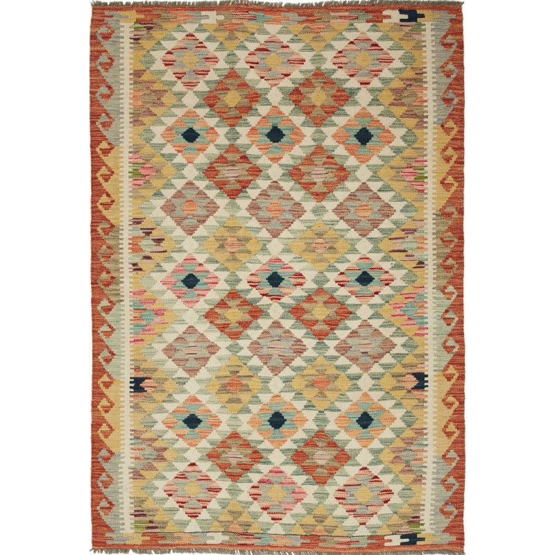 Kilim 118x179 Cm Afghan Kilim, Hand-carded Wool (warp: