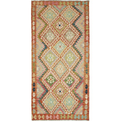 Kilim 101x210 Cm Kilim, Afghanistan, Hand-carded Wool,