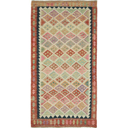 Kilim 105x203 Cm Kilim Afghanistan Hand-carded Wool 0.3 Cm