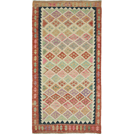 Kilim 105x203 Cm Kilim Afghanistan Hand-carded Wool 0.3 Cm