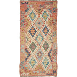 Kilim 104x210 Cm Kilim Afghanistan Hand-carded Wool Cotton
