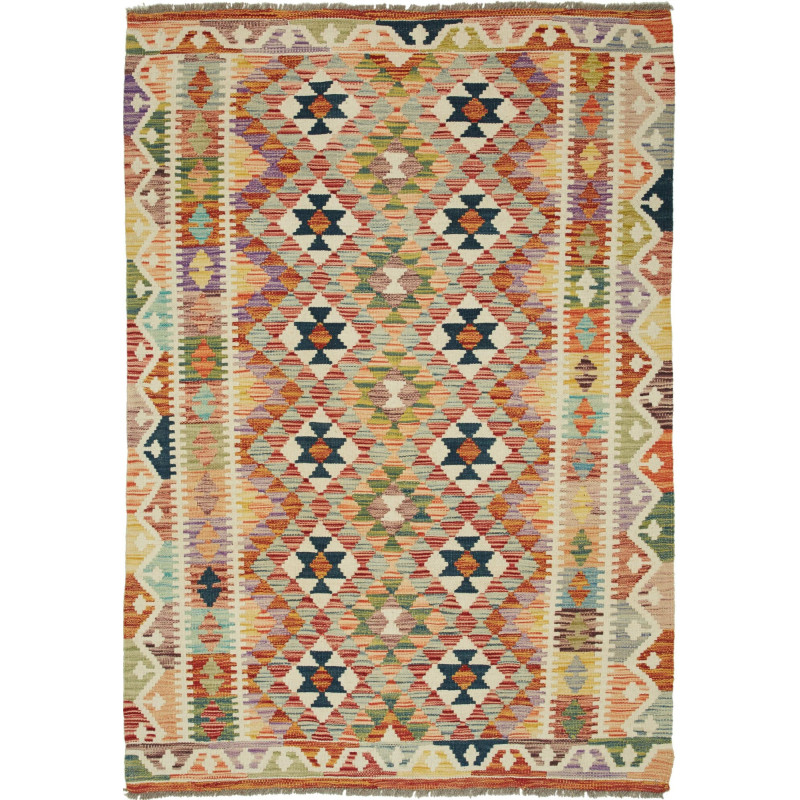 Kilim 124x177 Cm Kilim Afghanistan Hand-carded Wool