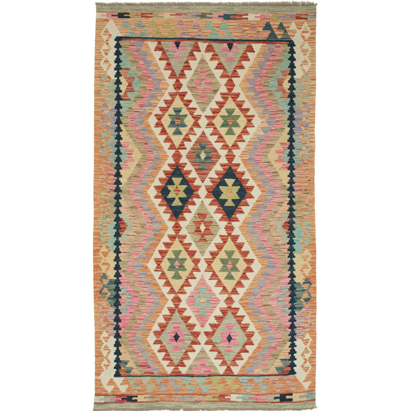 Kilim 124x193 Cm Kilim, Afghanistan, Hand-spun Wool (warp: