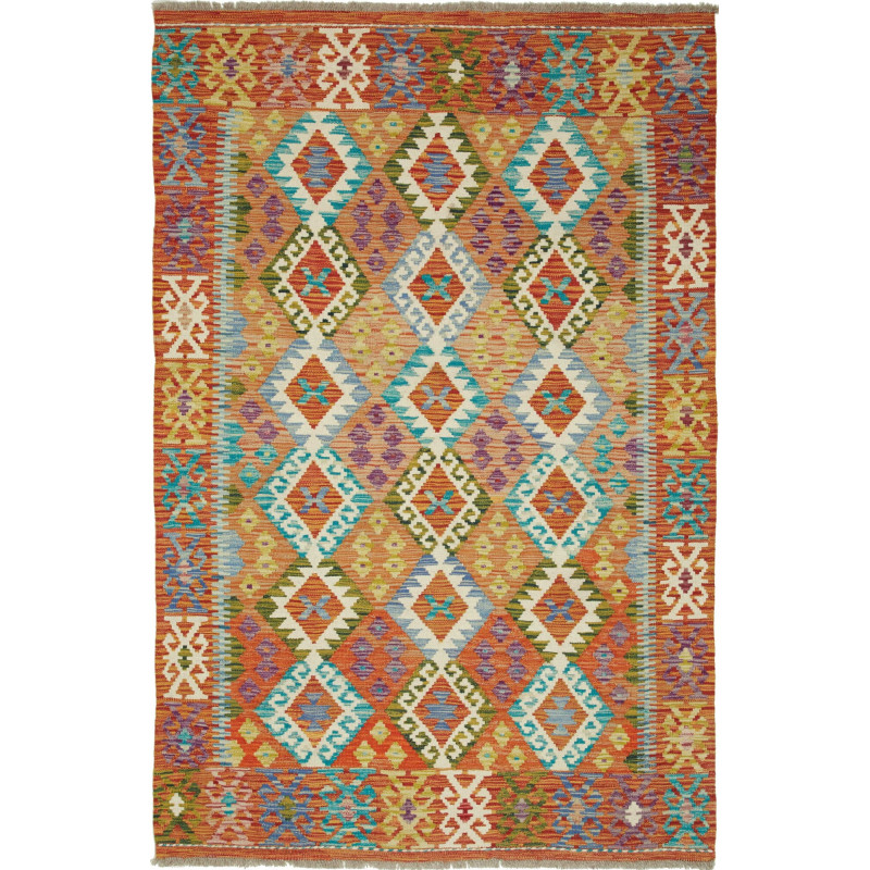 Kilim 127x194 Cm Kilim Afghanistan Hand-carded Wool