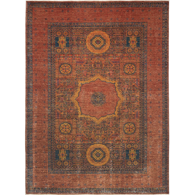 Mamlouk 215x293 Cm Mamlouk Pakistan, Hand-carded Wool,