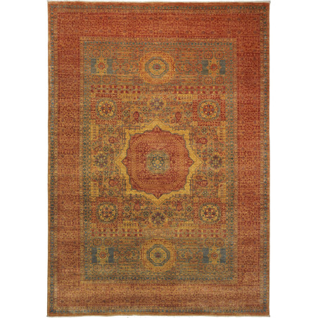 Rug Mamlouk Pakistan 211x300 Terracotta Red Yel