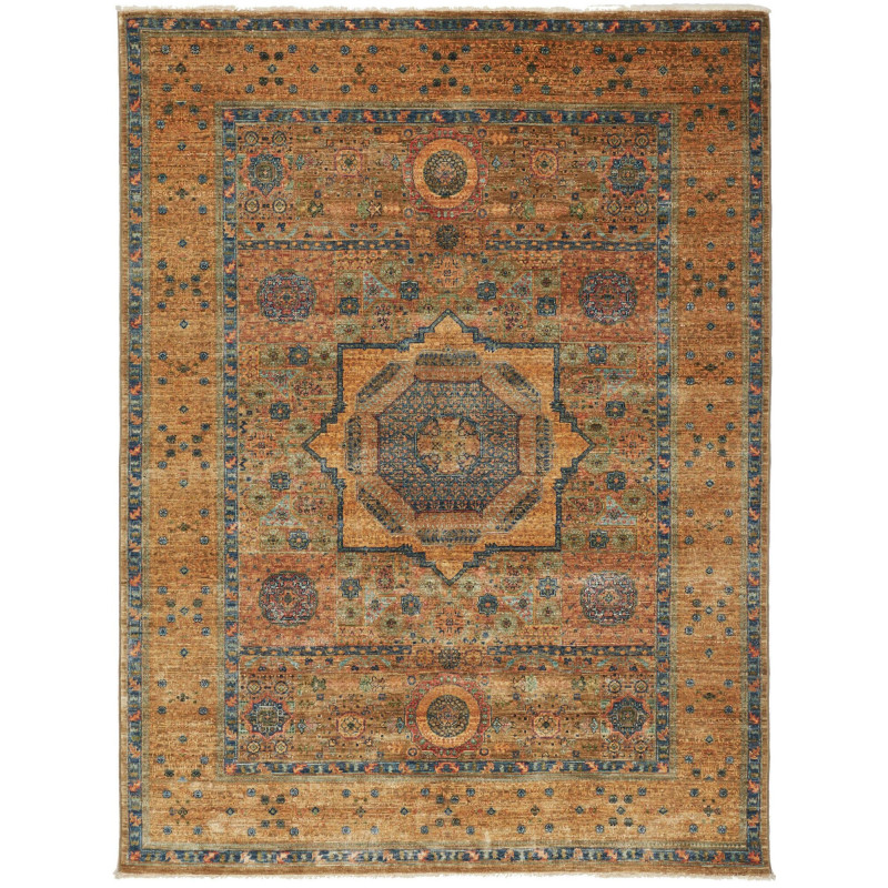 Rug Mamlouk Pakistan 154x205 Golden Brown Deep