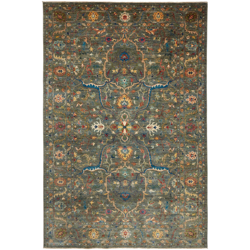 Rug Ziegler Fine Pakistan 202x304 Deep Sage Gree