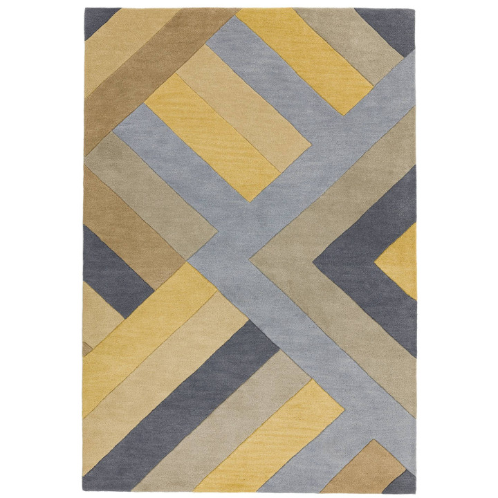 Tappeto Reef geometrico grigio chiaro e grigio s