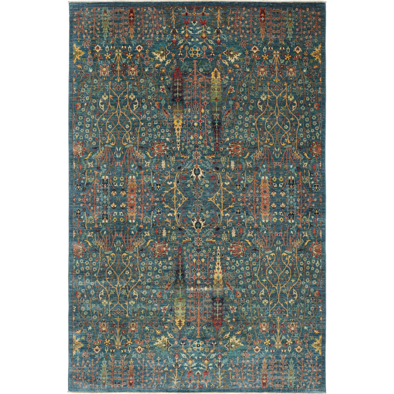 Rug Shahi Fine Pakistan 198x299 Teal Blue Terra