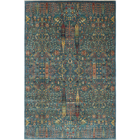 Rug Shahi Fine Pakistan 198x299 Teal Blue Terra