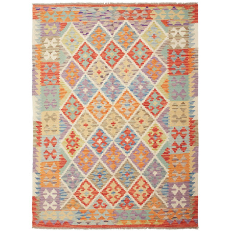 Kilim 148x205 Cm Kilim, Afghanistan, Hand-carded Wool (warp: