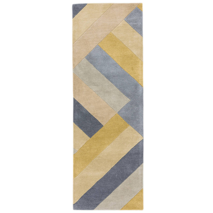 Tappeto Reef geometrico grigio chiaro e grigio s