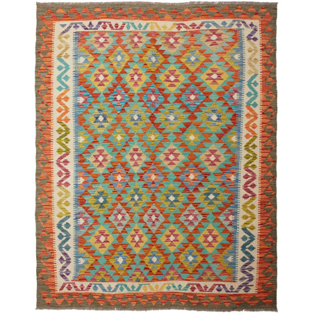 Kilim 156x198 Cm Kilim Afghanistan, Hand-carded Wool (warp: