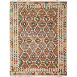 Kilim 150x196 Cm Kilim, Afghanistan, Hand-carded Wool (warp: