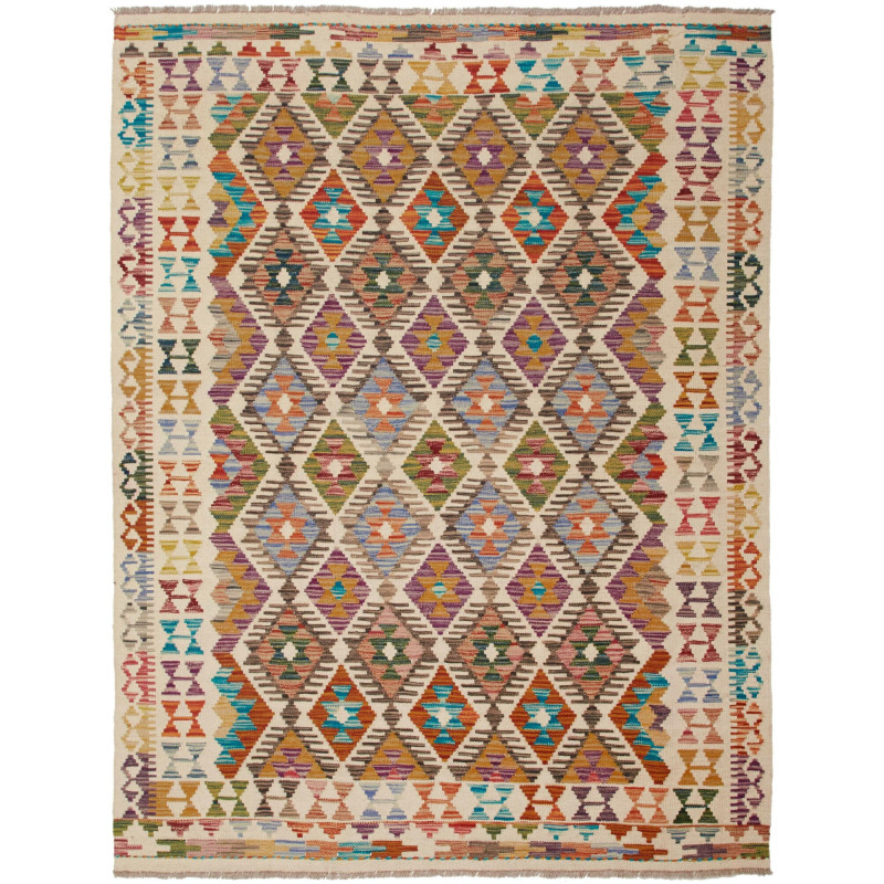 Kilim 150x196 Cm Kilim, Afghanistan, Hand-carded Wool (warp: