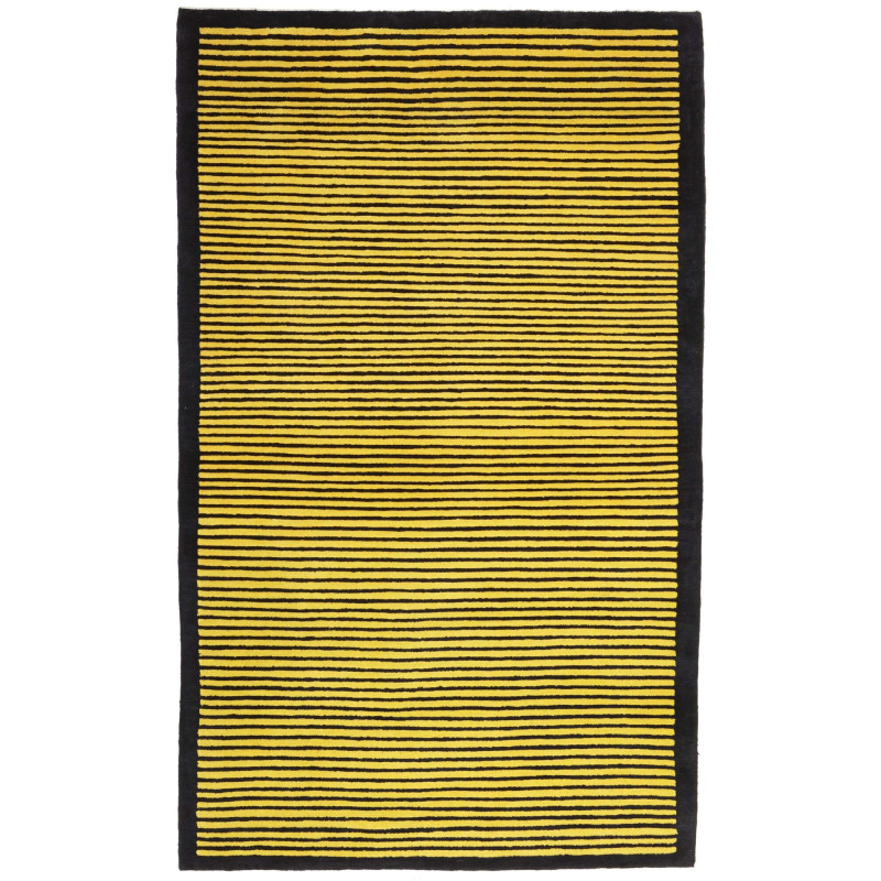 Rug 90x160 Bright Yellow Deep Black