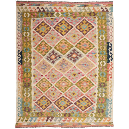 Kilim 155x200 Cm Kilim, Afghanistan, Hand-carded Wool (warp: