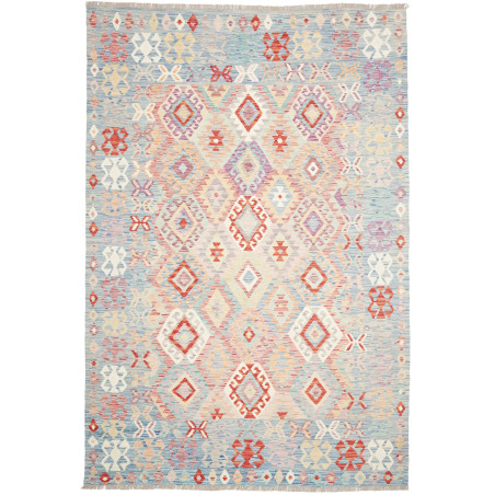 Hand Made Rug Kilim Afghanistan 202x304 Blue Re
