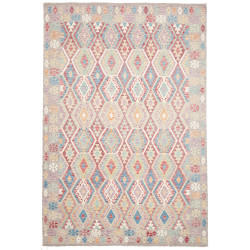 Hand Made Rug Kilim Afghanistan 208x303 Red Blu