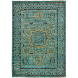 Rug Mamlouk Pakistan 207x294 Turquoise Gold