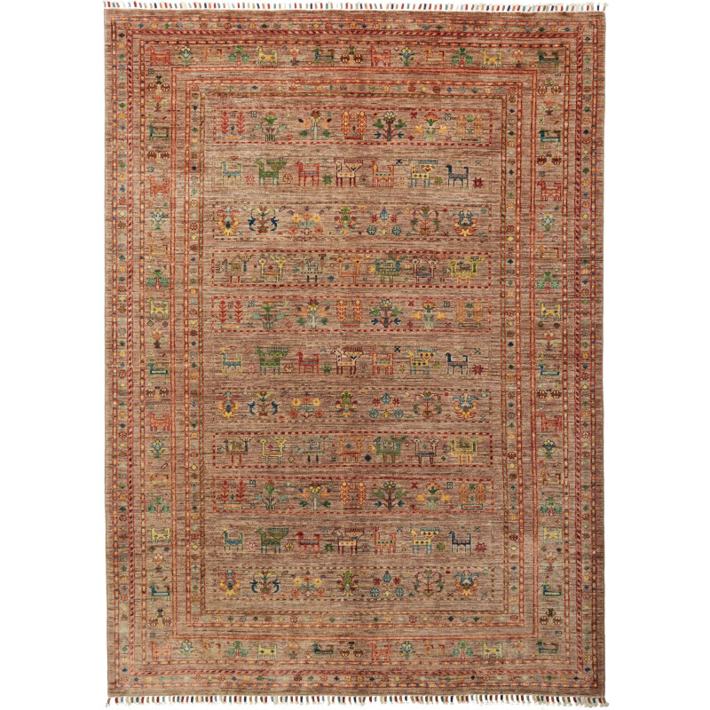 Rubin 173x236 Cm Rubin Pakistan Hand-carded Wool (warp: