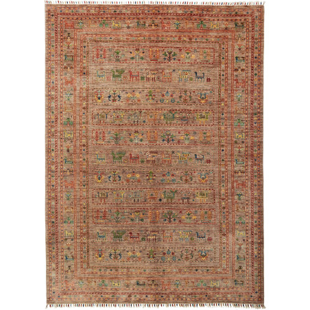 Rubin 173x236 Cm Rubin Pakistan Hand-carded Wool (warp: